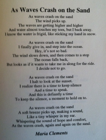 As Waves Crash On The Sand Poem